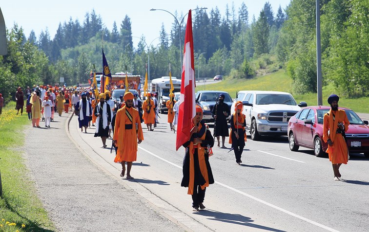 The Guru Nanak Darbar Sikh Society of Prince George Nagar Kirtan - Vaisakhi Parade makes its way down Ospika Boulevard on Saturday. Starting from the temple called Guru Nanak Darbar Gurdwara on Davis Road, the parade made its way down Ospika Boulevard to CN Centre where the celebrations continued.