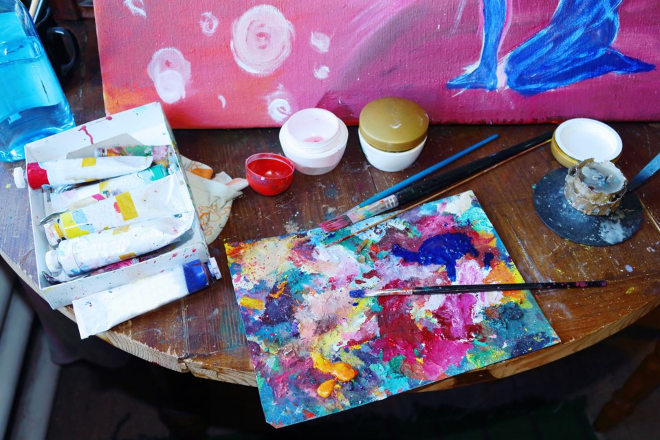 painting, stock photo