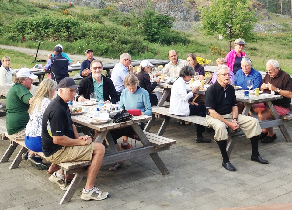 Bowen Island community challenge patio