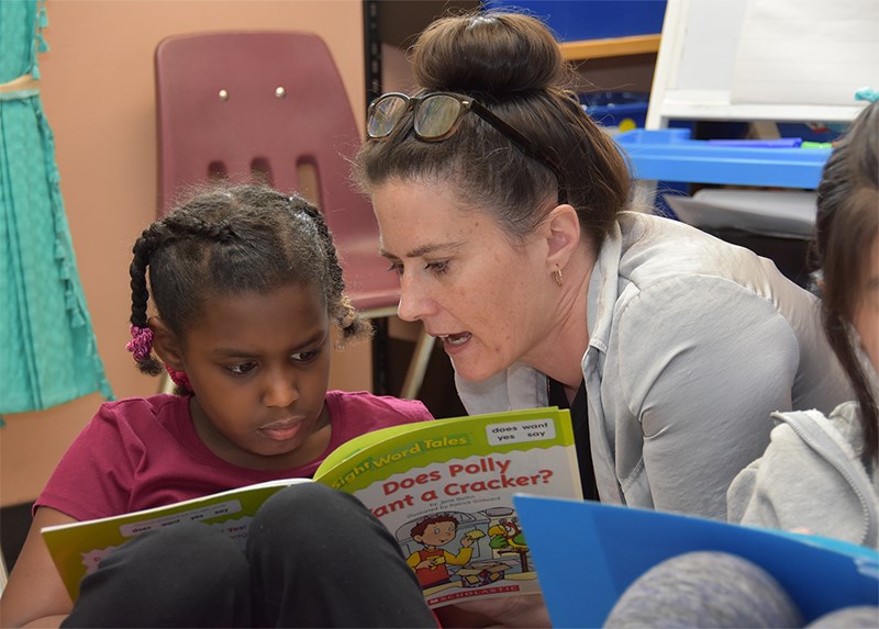 Kyme Wegrich, with Aya, has been teaching in an inclusive way, using various teaching styles to ensure that all her Grade 3 and 4 students get their learning needs met. The Walton elementary school teacher has been honoured with a 2018 National Inclusive Education Award and will be traveling to Kelowna this week to participate in ceremonies.