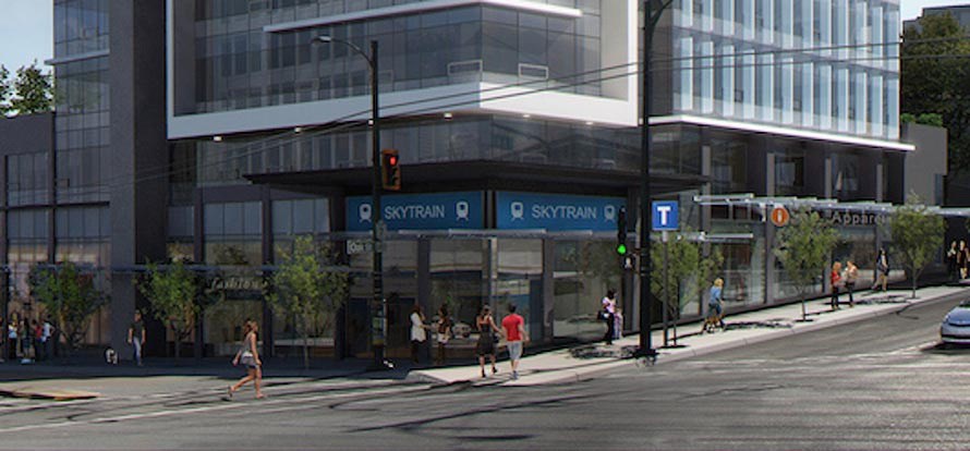 Broadway extension Vancouver Skytrain artist rendering