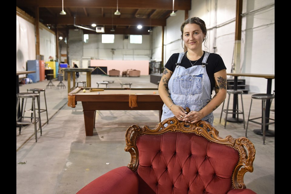 Eastside Studios operations manager Alberta Randall stands in the midst of a 10,000-square-foot performance space at the soon-to-be opened Eastside Studios.