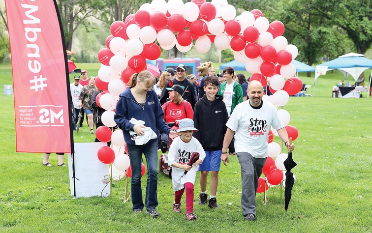 Roughly one hundred walkers took part in the MS Walk on Sunday at Lheidli T'enneh Memorial Park. Participants had the choice of a 2.5 km route, or a 4.5 km route around the park.