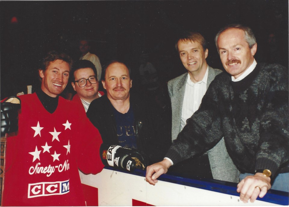 Tony Gallagher with Wayne Gretzky