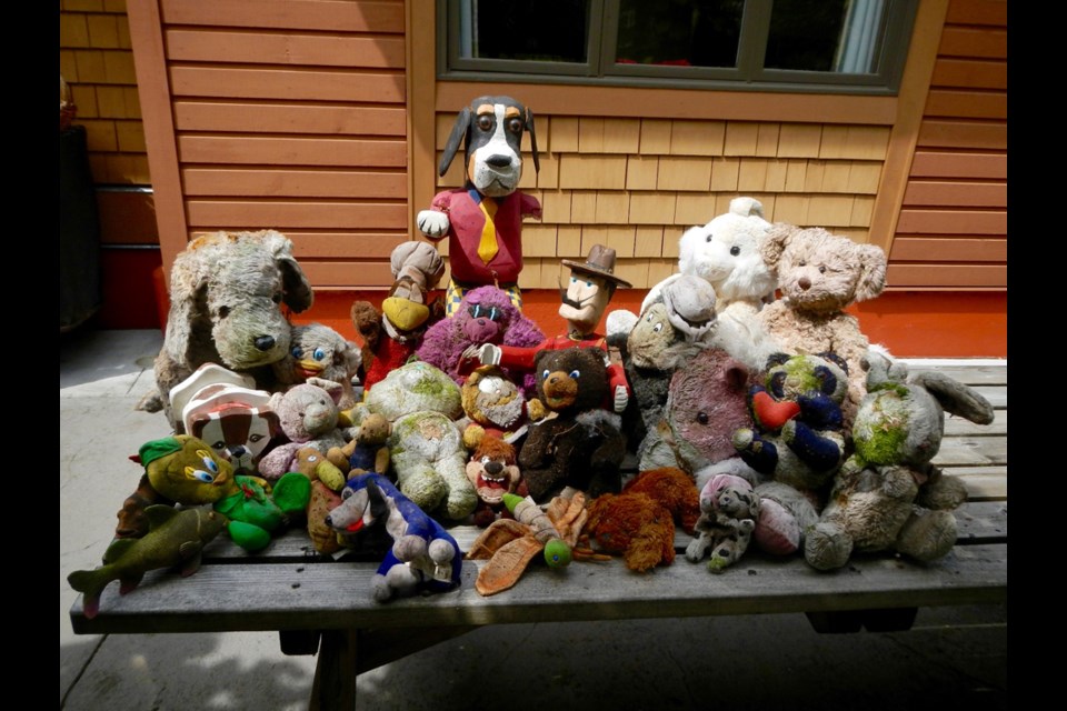 That's a lot of toys. All the items were gathered by locals combing the Squamish area for litter.