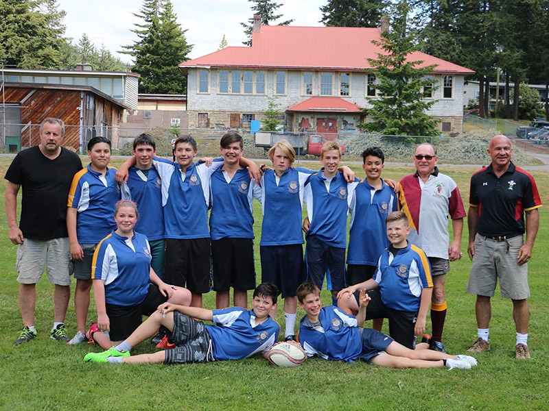 Brooks Secondary School grade eight rugby team