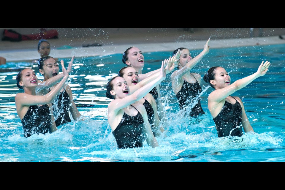 Pacific Wave's junior team performed at the club's recent year-end show at Watermania. The group surprised many with their top 10 showing at the Canadian Synchronized Swimming Championships in Windsor.