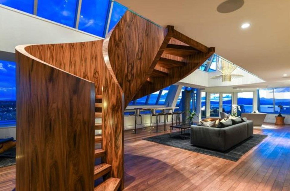 Harwood penthouse stairs