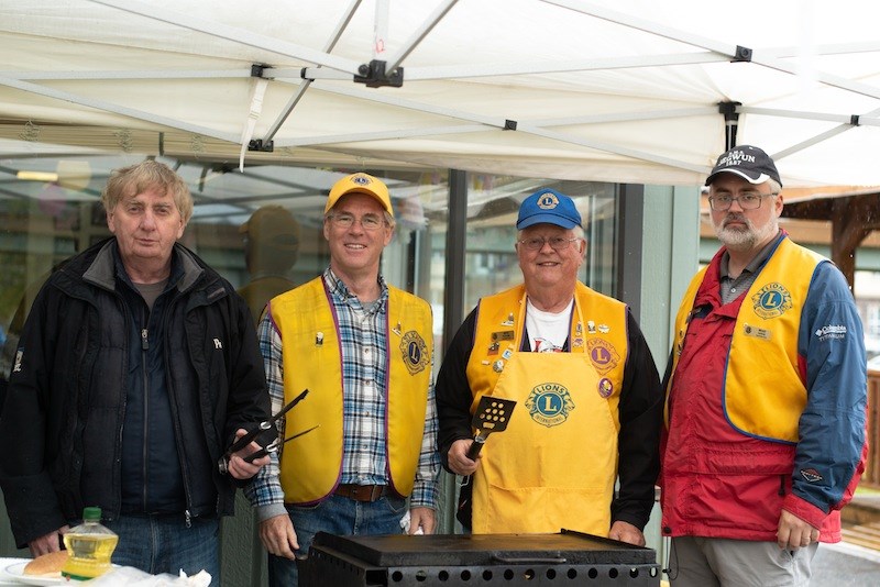 Members from the Squamish Lions Club did the grilling on Friday afternoon.