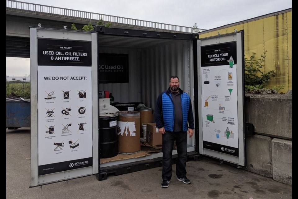 BCUOMA executive director, David Lawes at Richmond’s Regional Recycling Depot. Photo: Submitted