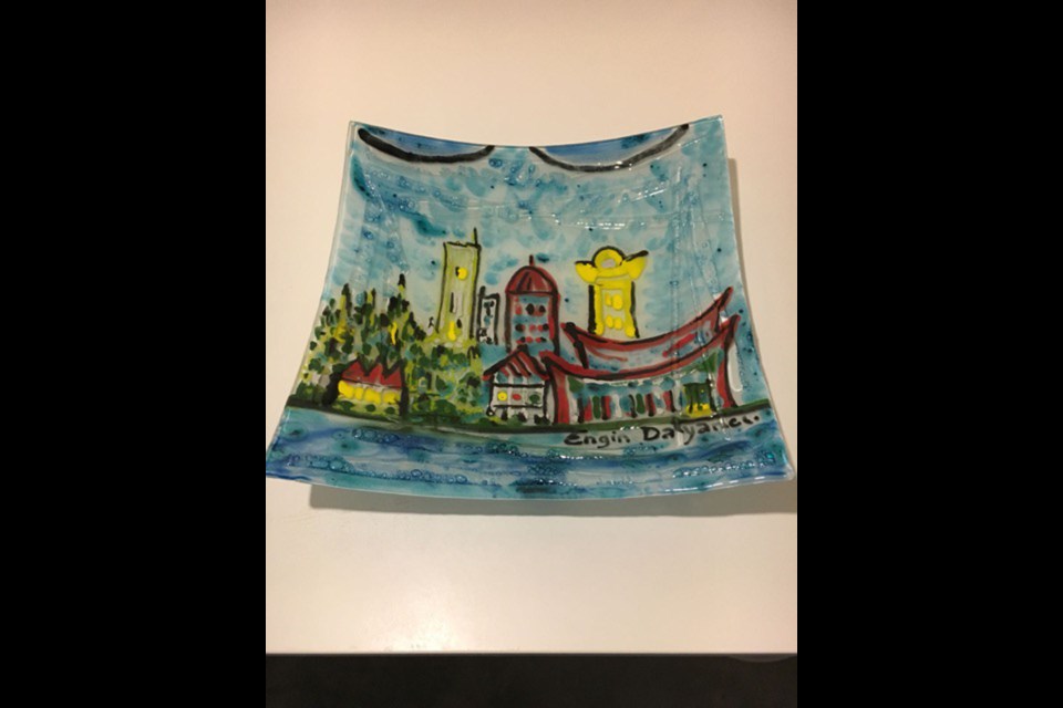Painting on glass by Engin Dalyanci will be part of the intercultural arts festival.