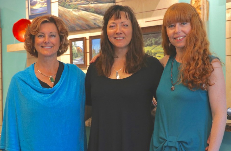 Marie Neys, Pauulet Hohn, Emilie Kaplun at Catching Stars, their brand-new gallery on Trunk Road.