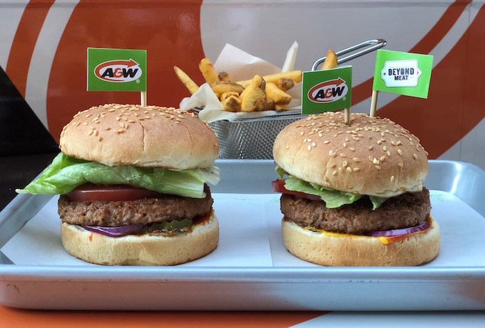 Beyond Meat A & W burger