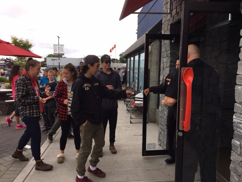 The line-up was 200-plus when Dairy Queen opened up at 8 a.m. Saturday morning for a blizzard promotion.