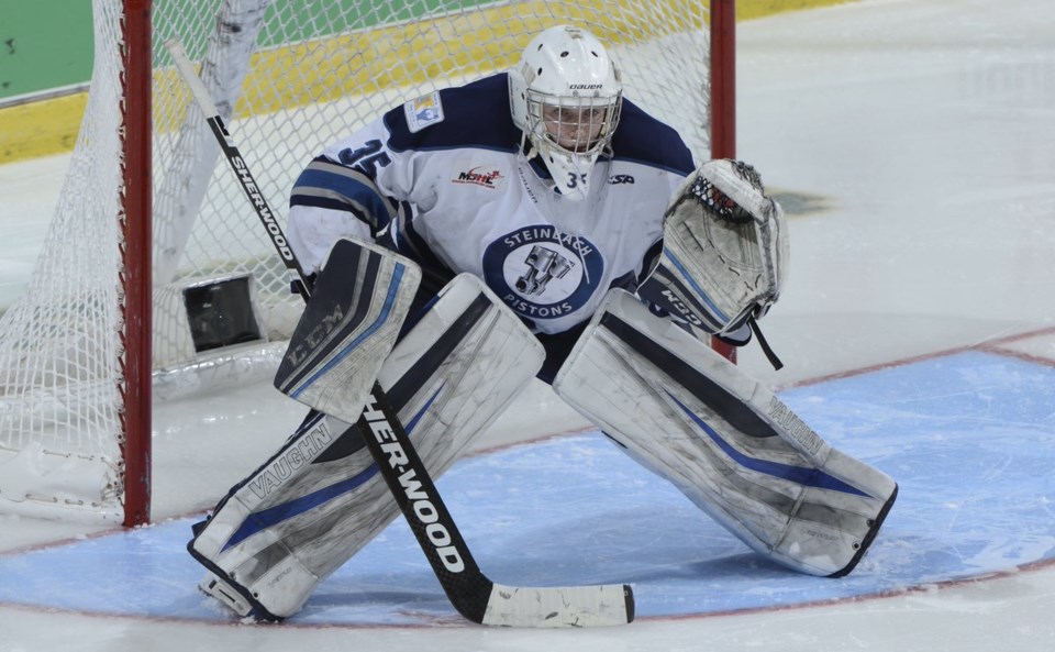 Matthew Thiessen with the Steinbach Pistons.