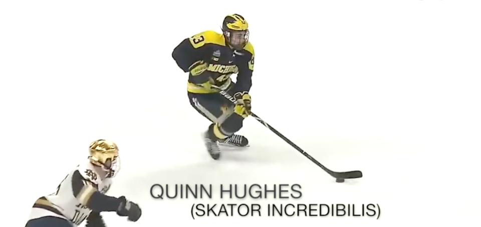 Quinn Hughes is the Roadrunner