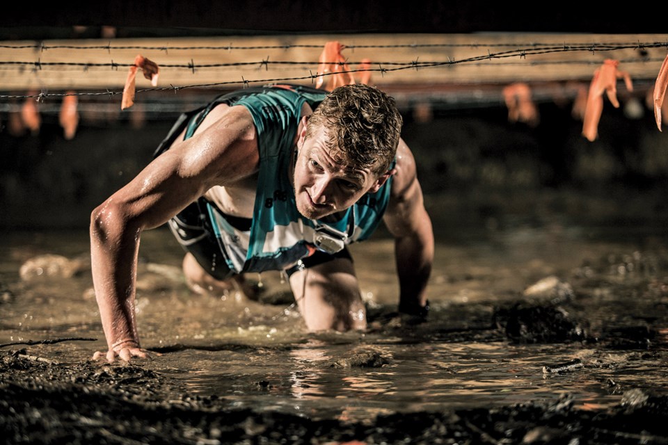 Shaun Stephens-Whale placed first in the Boston Toughest Mudder, one of the most competitive obstacle races in the United States.