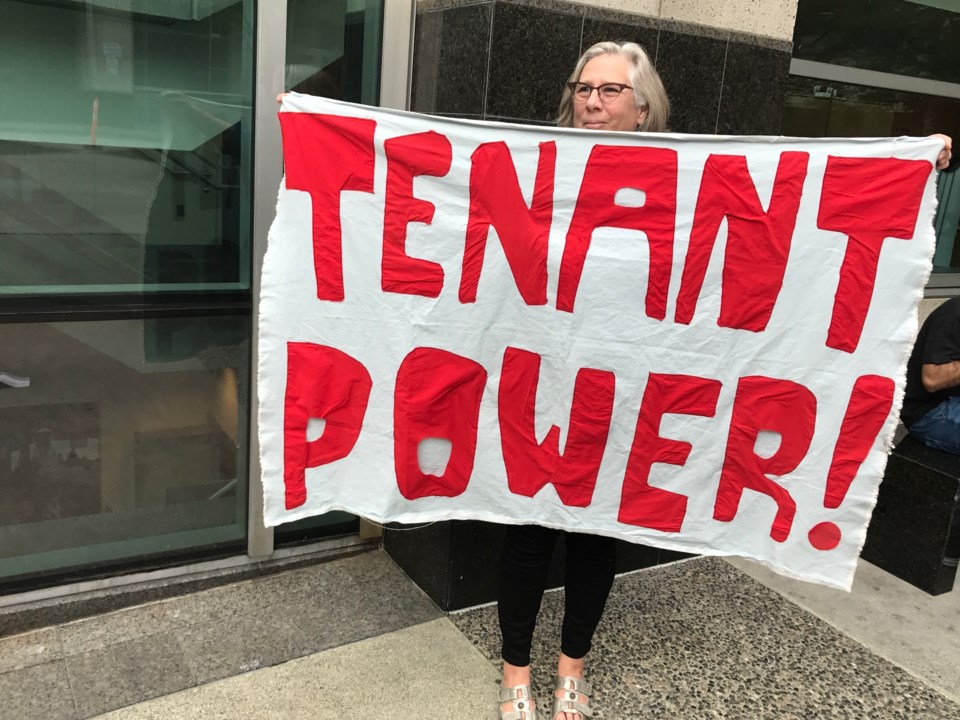 Vancouver Tenant Union member Stephanie Langford