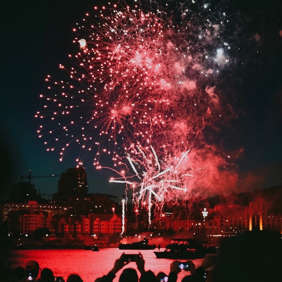 Canada Day fireworks 2018