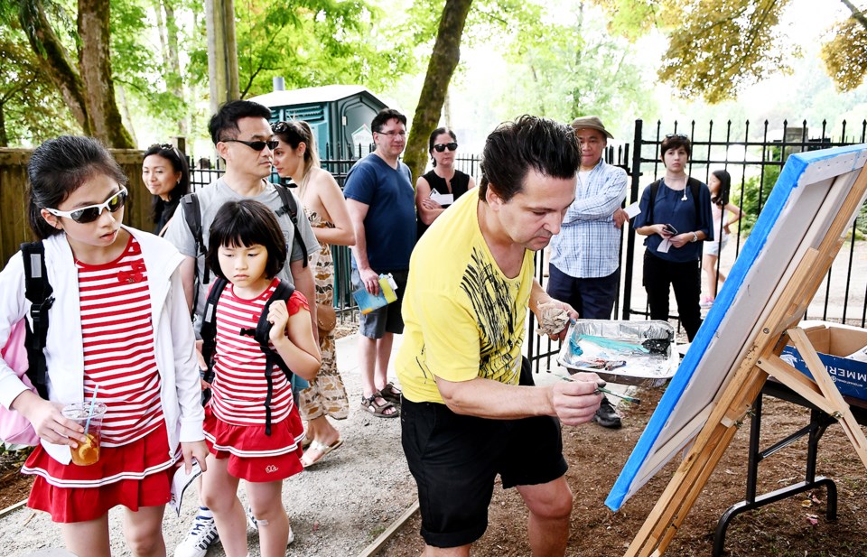 Summer Arts Festival paint off 2018