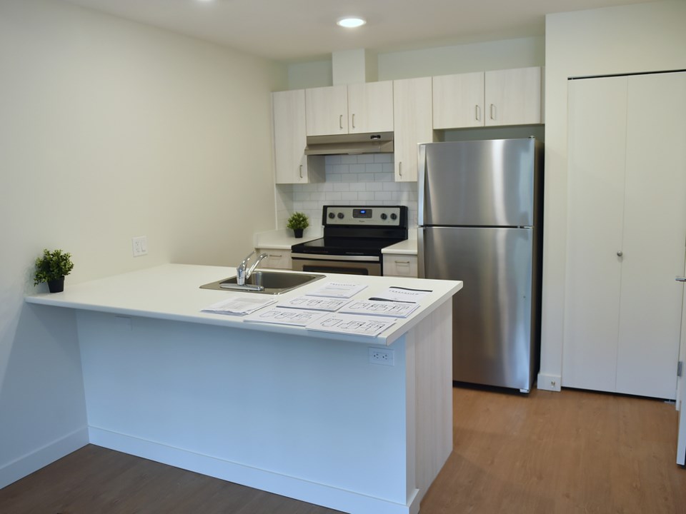 This kitchen in one of the units of Fraserview Housing Co-op at 2910 East Kent Ave. Photo Dan Toulgo