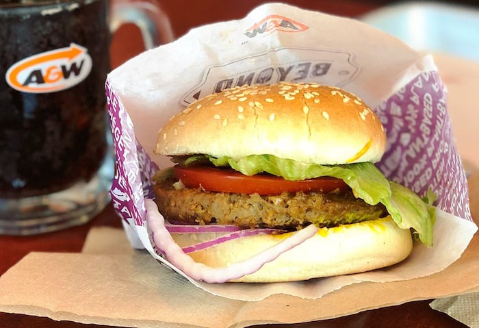 A&W vegan burger