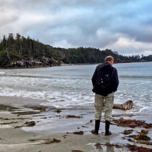 Denis Lynn on beach