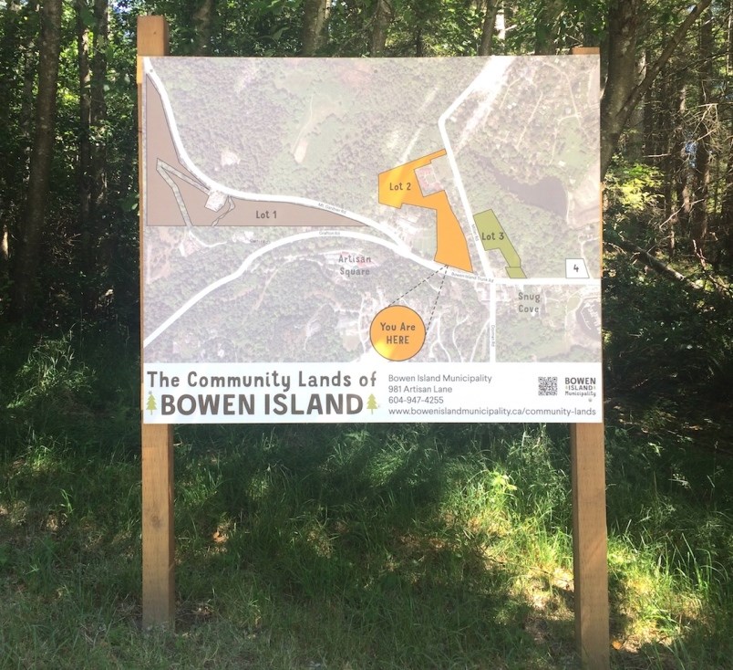 Community Lands map in Snug Cove