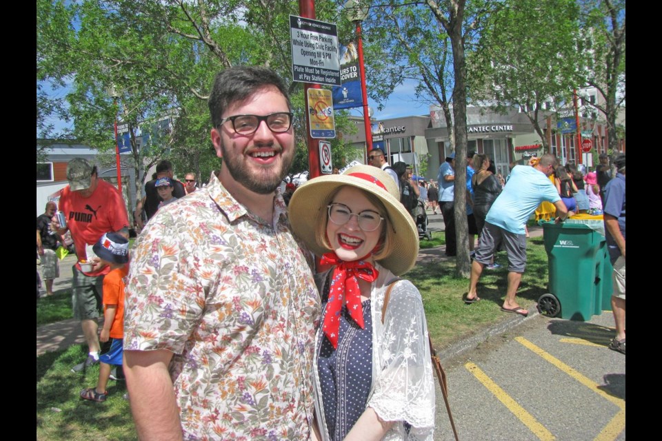 Erin Yule and Courtney Hayhurst were eager to explore SummerFest Sunday in Downtown Prince George.