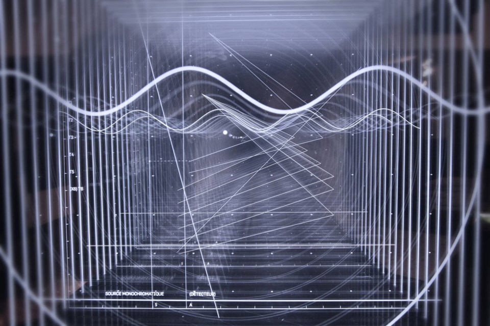 Nicolas Bernier's Frequencies (Light Quanta) is one of the works in Gyre, opening July 27 at New Media Gallery.