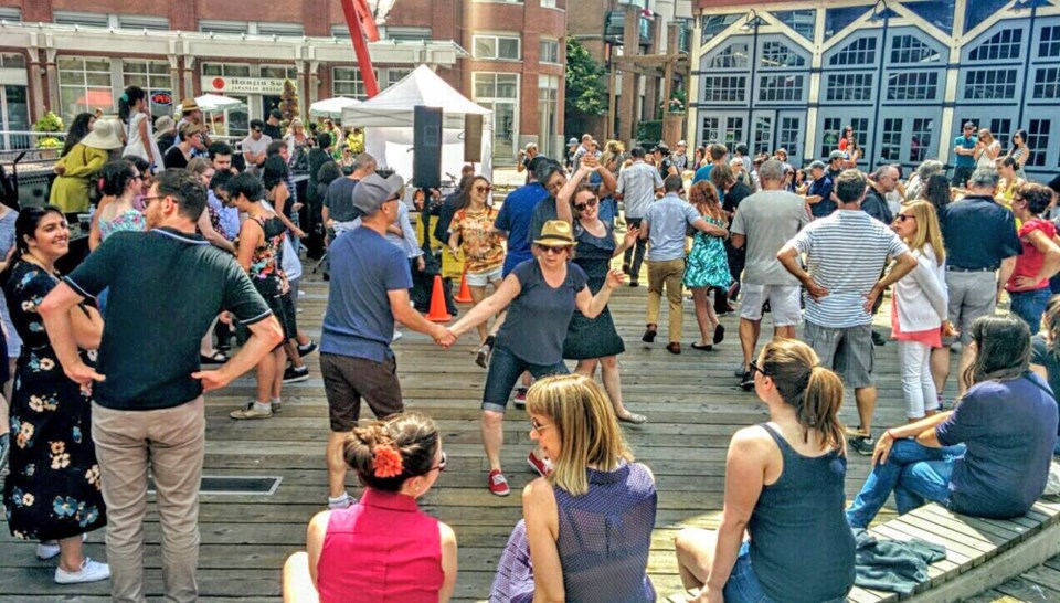 Dancing in the Street is a free outdoor swing class for all ages July 22.