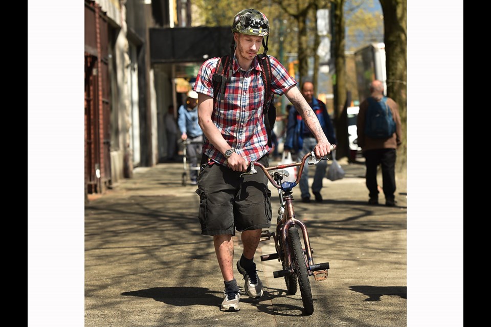 Colin Ross, 37, continues to battle a heroin addiction while pushing back against stereotypes associated to drug users, the homeless and people living with mental illness. Photo Dan Toulgoet