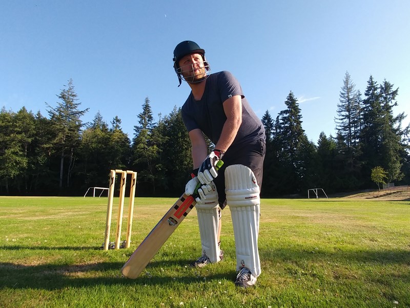 Powell River Royals Cricket Club member Aaron Pikkarainen