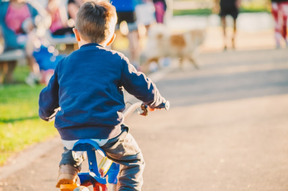 kid biking