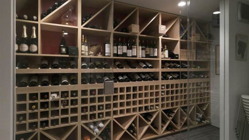 Erickson Hwang house wine room