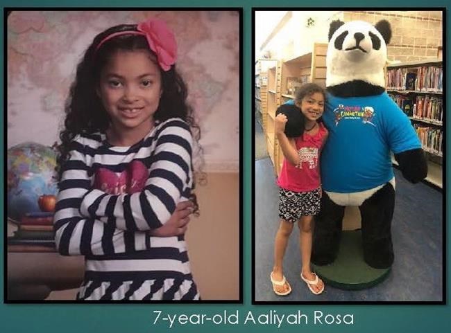 Seven-year-old Aaliyah Rosa is shown in this police handout image. THE CANADIAN PRESS/HO-RCMP-Integrated Homicide Investigation Team