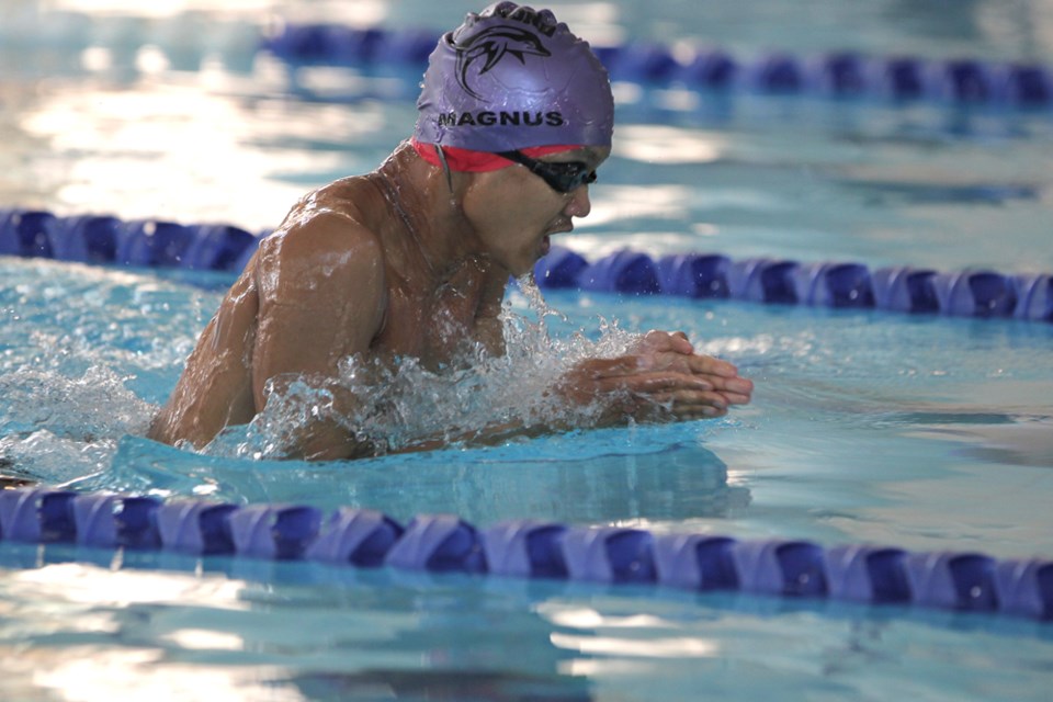 Richmond athlete Magnus Batara competing at the 2013 Special Olympics BC Summer Games. Photo submitted