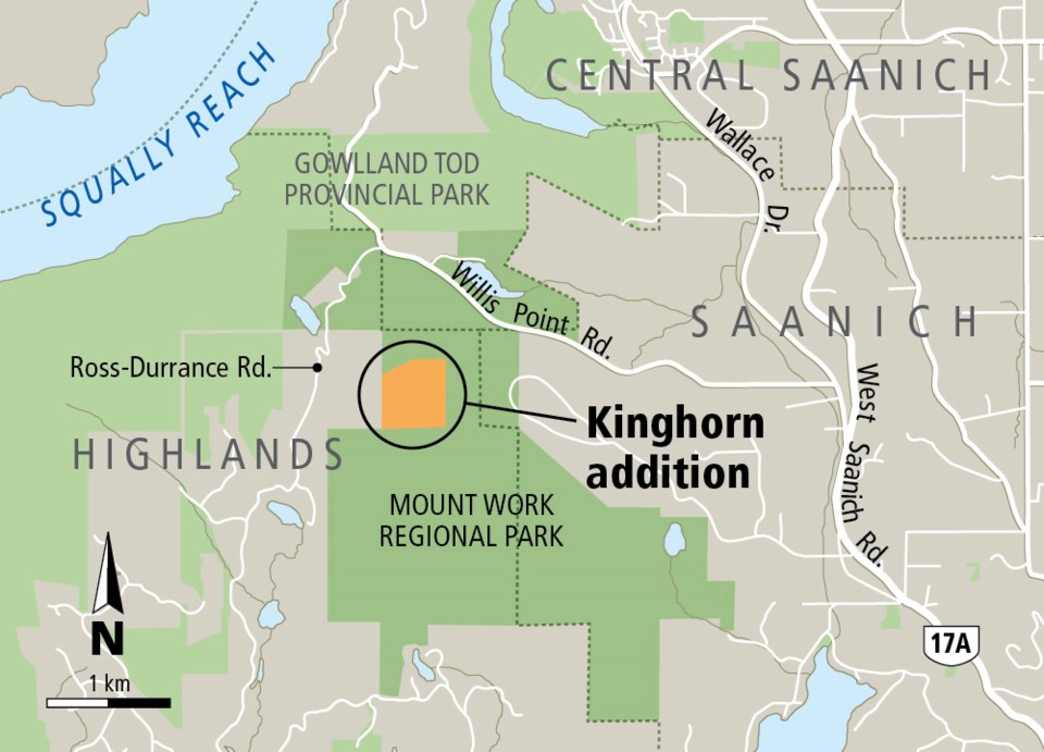 Map - Mount Work Regional Park addition, July 2018