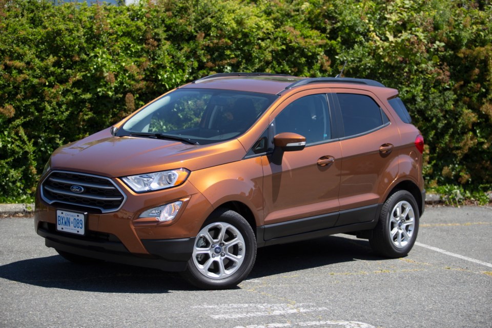 Though it rides on the same platform as the Fiesta, the Ford EcoSport has an impressive 1,415 litres of cargo capacity.