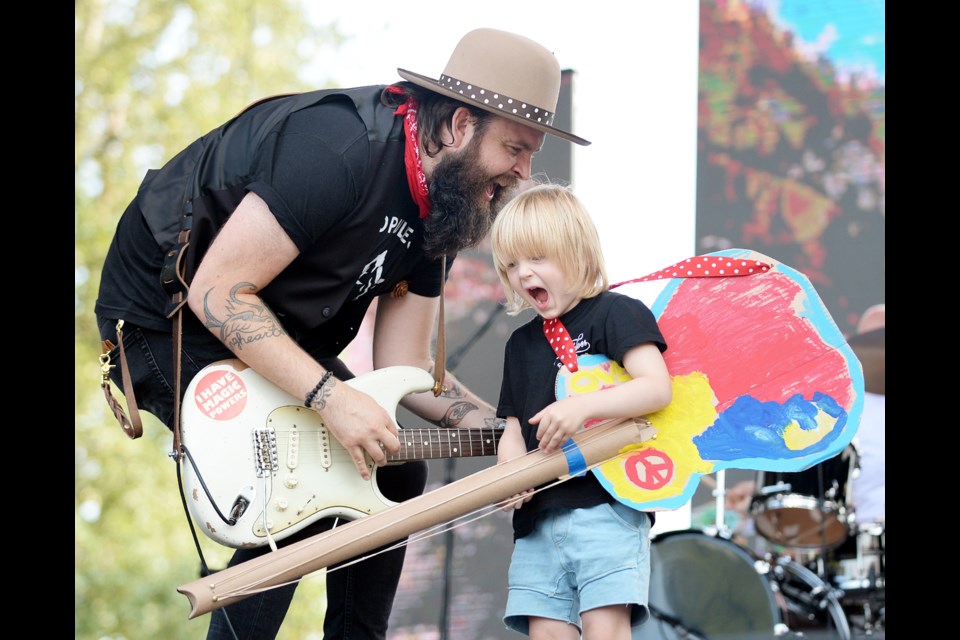 OK, your kid is probably not going to end up onstage, as four-year-old Guthrie did with dad Leeroy Stagger at the 2017 Burnaby Blues + Roots Festival - but the young attendees can still make cardboard guitars and rock out to the music, thanks to the festival's kids' zone.