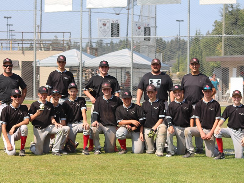 Powell River Bantam Rep baseball team