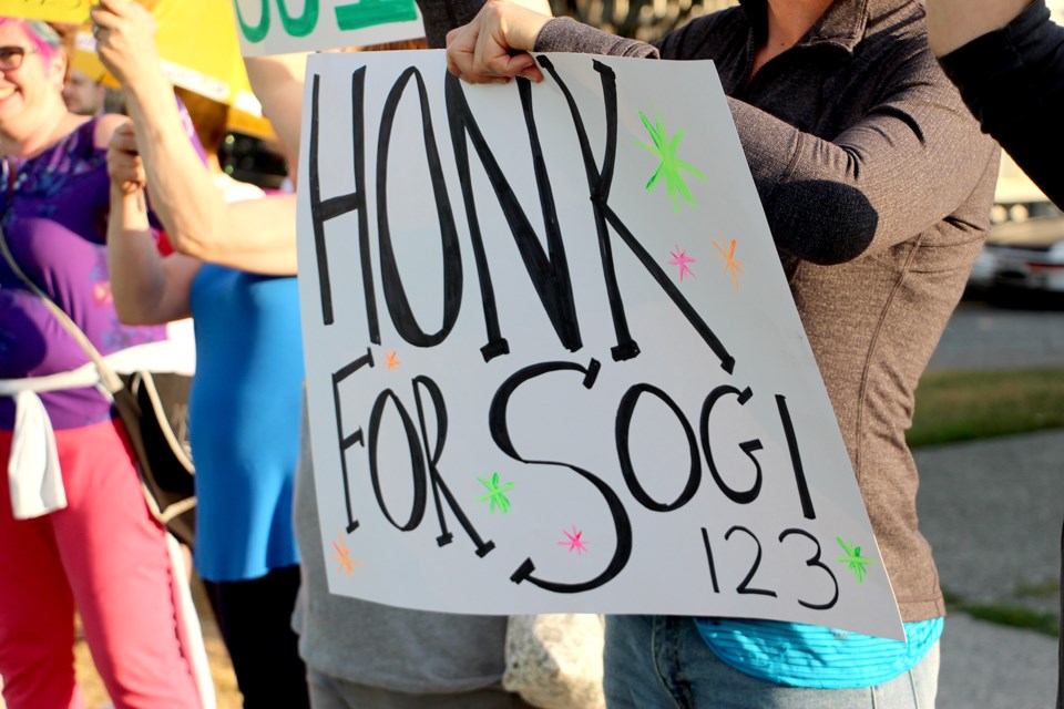 honk for sogi love rally new west