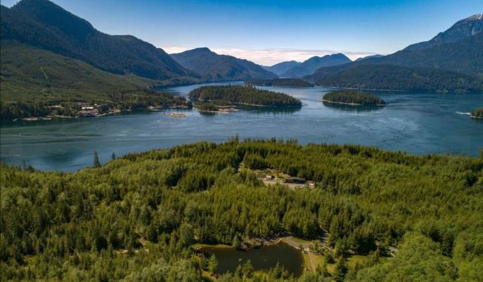 Stuart Island aerial view