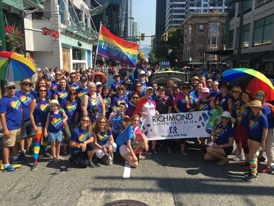 Richmond School District marches in its first Vancouver Pride Parade