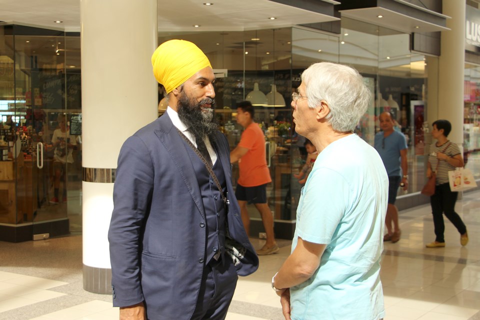 Jagmeet singh metrotown burnaby