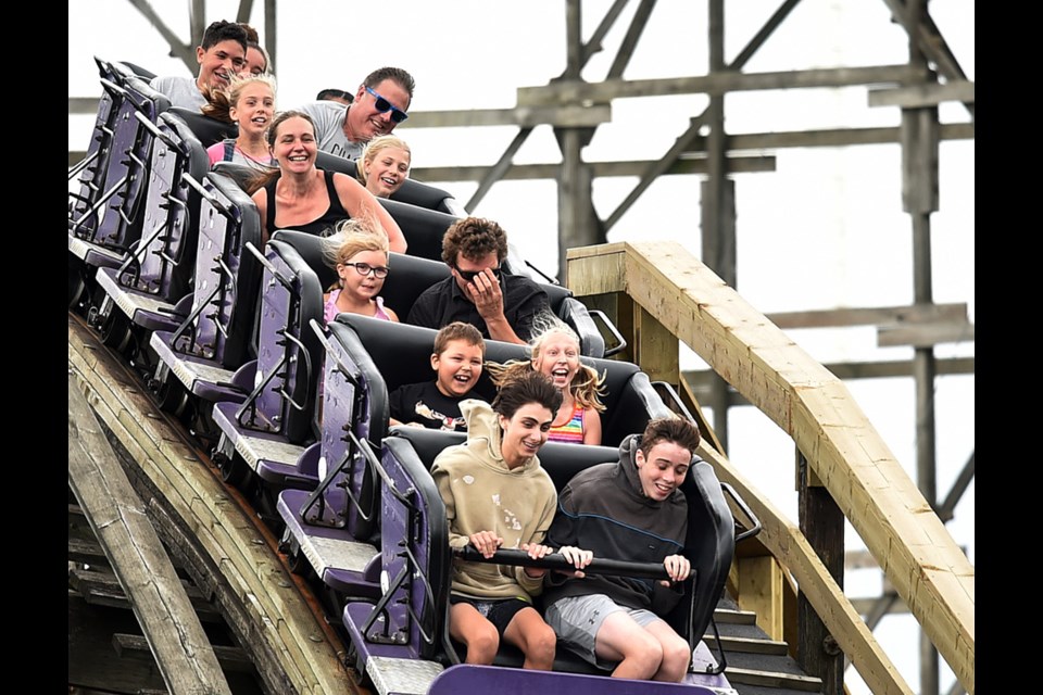 Playland's Wooden Coaster is marking its 60th anniversary this summer. Photo Dan Toulgoet