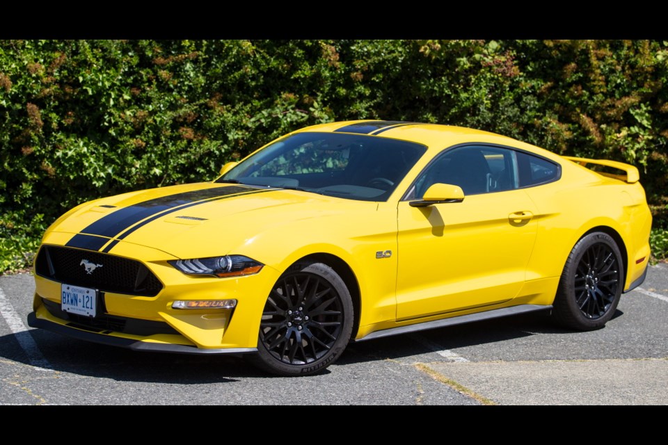 VICTORIA, B.C.: AUGUST 1, 2018-2018 Ford Mustang 5.0 in Victoria, B.C. August 1, 2018. (DARREN STONE, TIMES COLONIST). For Life story by Pedro Arrais.