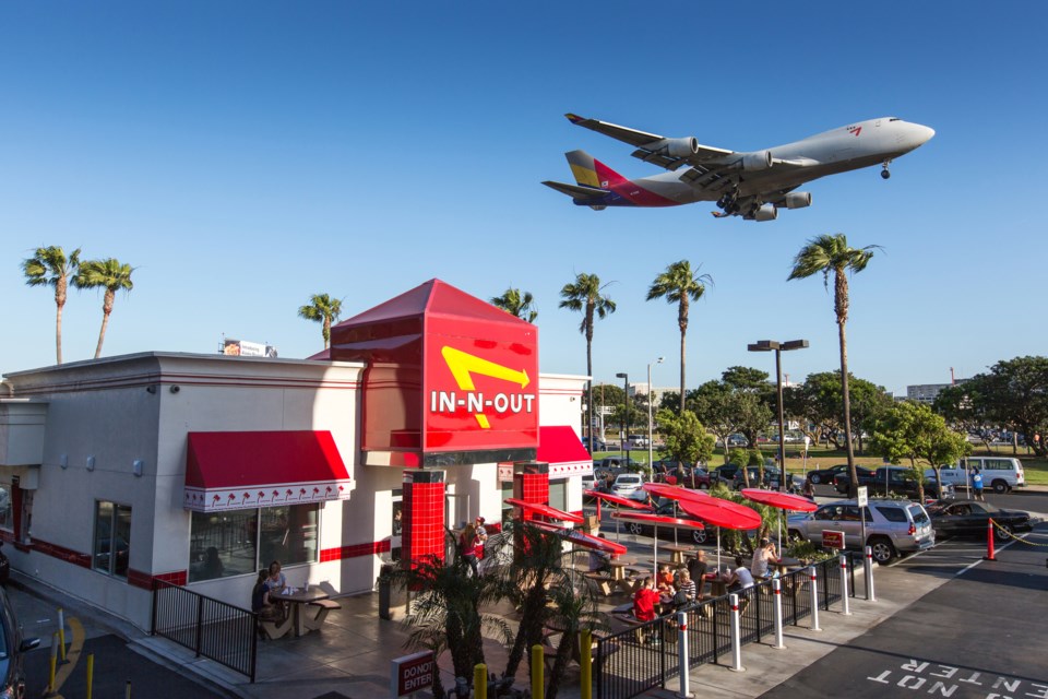 Those of you craving In-N-Out Burger won't have to travel to southern California... just Langley, for a limited time only. Photo iStock