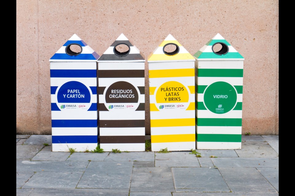 Spain's colour-coded garbage and recycling containers are a sight to behold, says Michael Geller. Photo iStock