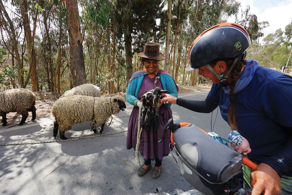 Kristen Jokinen bikepacking Peru